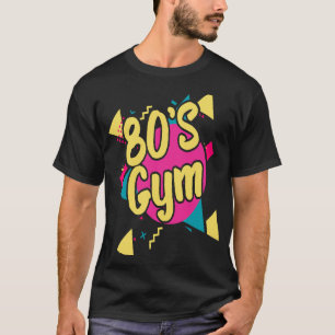 80年代ジムベイパウェーブ体操80年代スタイル Tシャツ