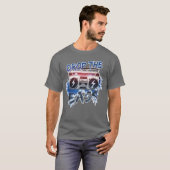 80年代スタイルのレトロな音楽 Tシャツ (正面フル)