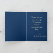 80年代スタイルハッピーマザーズデイ写真 カード (内部)