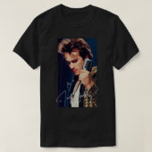 80年代ソングライターおもしろいシンガーギタリストのサンセットロック Tシャツ (デザイン正面)