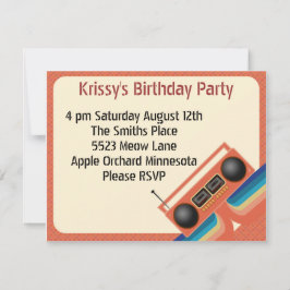 80年代テープデッキパーティー 招待状