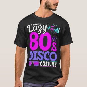 80年代ディスコ音楽1980年代コスチュームパーティーレトロ80 Tシャツ