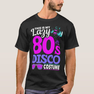 80年代ディスコ音楽1980年代コスチュームパーティーレトロ80 Tシャツ