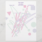 80年代デザイン80年代ヴィンテージスプラッシュメドレアート レターヘッド (正面)