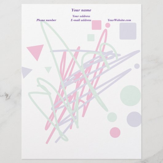 80年代デザイン80年代ヴィンテージスプラッシュメドレアート レターヘッド (正面)