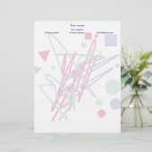 80年代デザイン80年代ヴィンテージスプラッシュメドレアート レターヘッド (スタンド正面)