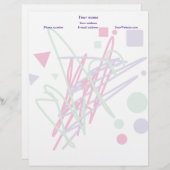 80年代デザイン80年代ヴィンテージスプラッシュメドレアート レターヘッド (正面/裏面)