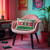 80年代ノベルティカセットテープイラストレーション アクセントクッション