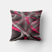 80年代バラピンクとグレーのパタファンキーーン クッション (裏面)