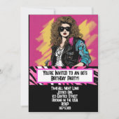 80年代パーティーカード　招待状 招待状 (正面)