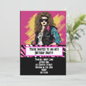 80年代パーティーカード　招待状 招待状 (スタンド正面)