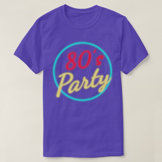80年代パーティーネオン Tシャツ (デザイン正面)