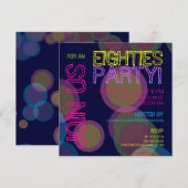 80年代パーティー招待状 招待状 (正面/裏面)