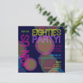 80年代パーティー招待状 招待状 (スタンド正面)