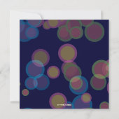 80年代パーティー招待状 招待状 (裏面)