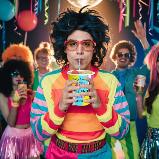 80年代パーティー1980年代のレトロおもしろい完全素晴らしい男 紙コップ