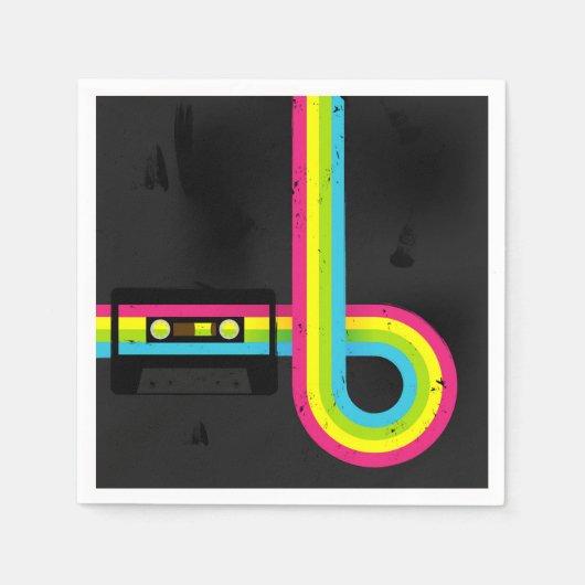 80年代パーティー スタンダードカクテルナプキン (正面)