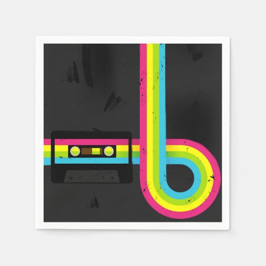 80年代パーティー スタンダードカクテルナプキン (正面)