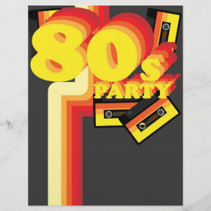 80年代パーティー チラシ