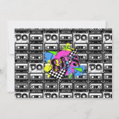 80年代パーティー ベスト ミックス テープ 招待状 (裏面)