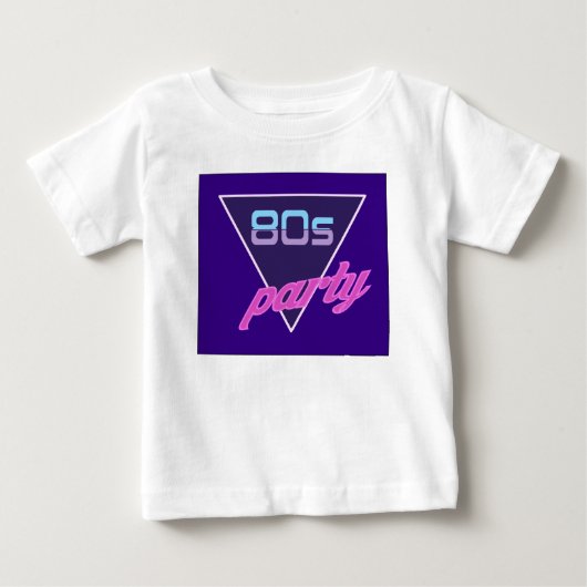 80年代パーティー ベビーTシャツ (正面)