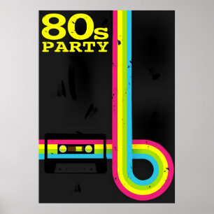 80年代パーティー ポスター