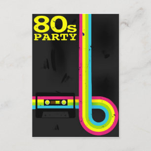80年代パーティー 招待状