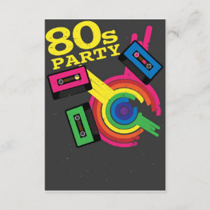 80年代パーティー 招待状