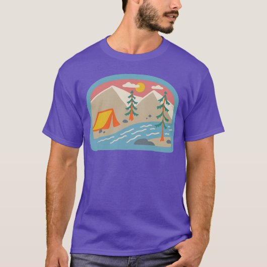 80年代ヒッピーファミリーキャンプ Tシャツ (正面)