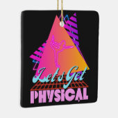 80年代フィットネス Let's Get Physical セラミックオーナメント (右)