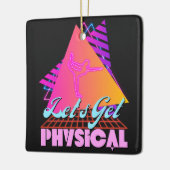 80年代フィットネス Let's Get Physical セラミックオーナメント (左)