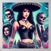 80年代ホラーガール ポスター (正面)