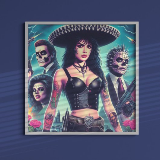 80年代ホラーガール ポスター