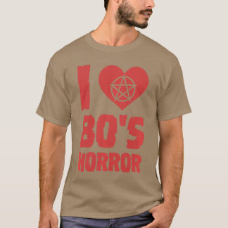 80年代ホラー好き ハートペンタグラム スケアームービー リトロ Tシャツ