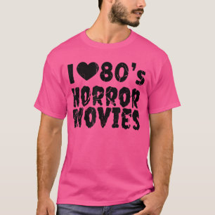 80年代ホラー映画が大好き 怖いハロウィン映画 V Tシャツ