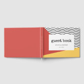 80年代ポップ・アートのメンフィススタイル結婚ズ ゲストブック (全面)