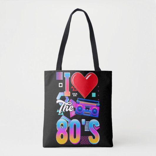 80年代ミュージックラジオラブ80年代ディスコ トートバッグ (正面)