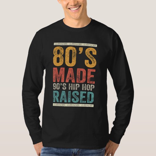 80年代メイド90年代ヒップホップアパレル1 Tシャツ (正面)