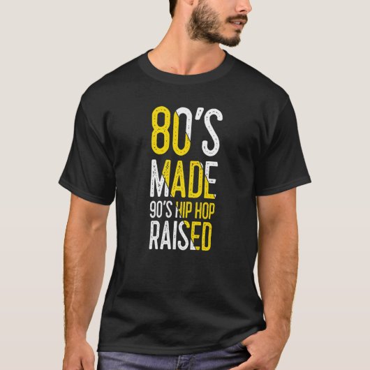 80年代メイド90年代ヒップホップアパレル1 Tシャツ (正面)