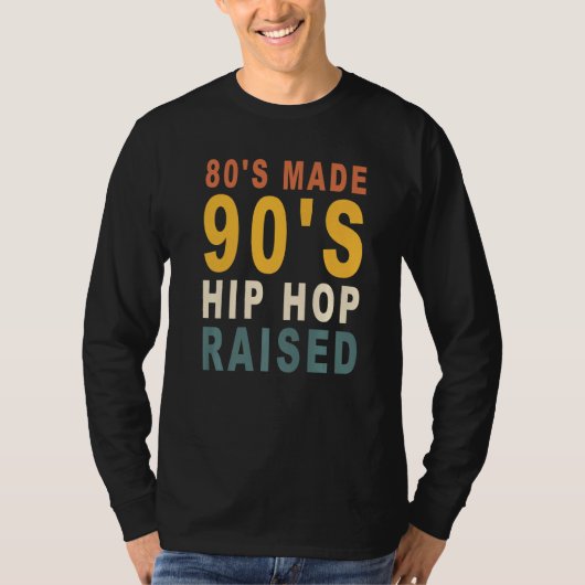 80年代メイド90年代ヒップホップアパレル1 Tシャツ (正面)