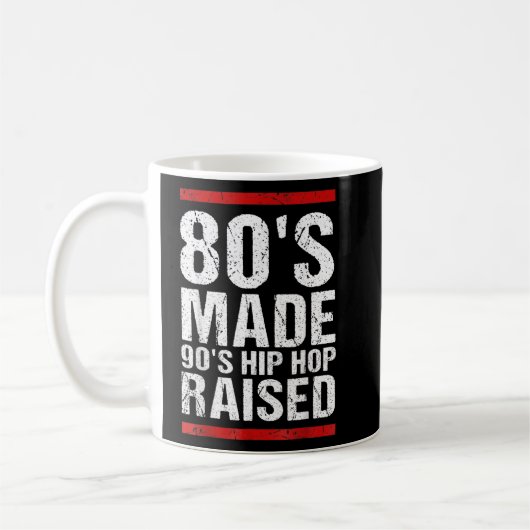 80年代メイド90年代ヒップホップアパレル2 コーヒーマグカップ (左)