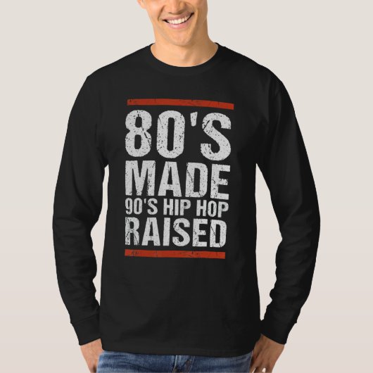 80年代メイド90年代ヒップホップアパレル5 Tシャツ (正面)
