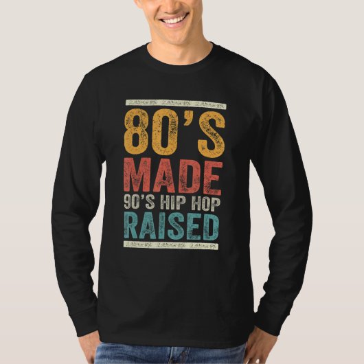 80年代メイド90年代ヒップホップアパレル6 Tシャツ (正面)