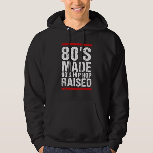 80年代メイド90年代ヒップホップアパレル パーカ (正面)