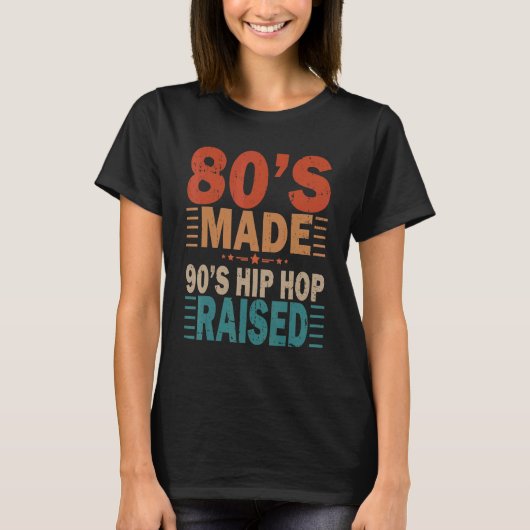 80年代メイド90年代ヒップホップアパレル Tシャツ (正面)