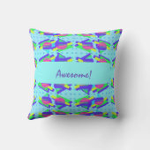 80年代メンフィスのカスタマイズ可能な三角形パターン クッション (裏面)