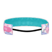 80年代メンフィスアクティブピンク薄紫 アスレチックヘッドバンド (裏面)