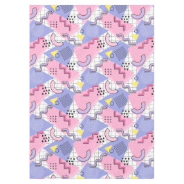 80年代メンフィスアクティブピンク薄紫 テーブルクロス