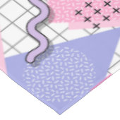 80年代メンフィスアクティブピンク薄紫 テーブルクロス (アングル)