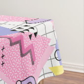 80年代メンフィスアクティブピンク薄紫 テーブルクロス (インサイチュ)